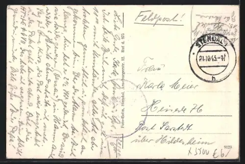 AK Stendal, Rathaus, Roland, Tangermünder Tor, See, Reichsbahnhof Sperlingsberg