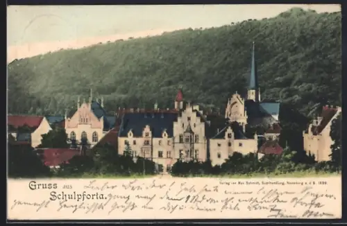 AK Schulpforta, Ortsansicht mit Kirche