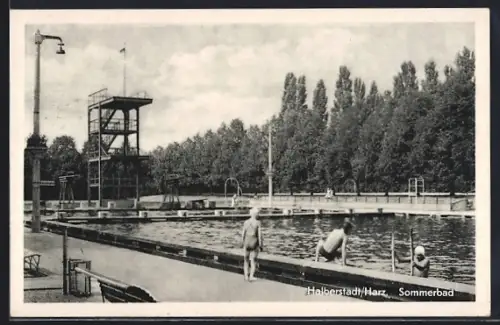 AK Halberstadt /Harz, Sommerbad