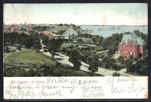 AK Bad Arendsee i. d. Altmark, Seeblick, Villen