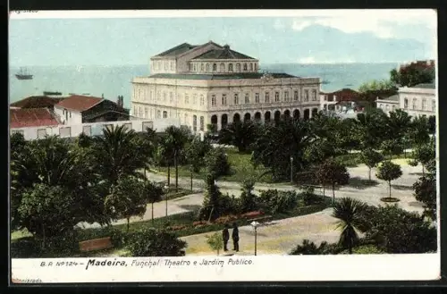 AK Madeira, Funchal. Theatro e Jardim Publico