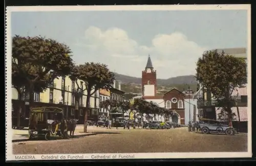 AK Funchal, Platz mit Kathedrale