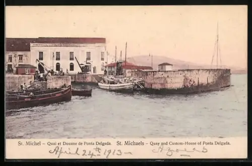 AK St. Michel, Quai et Douane de Ponta Delgrada
