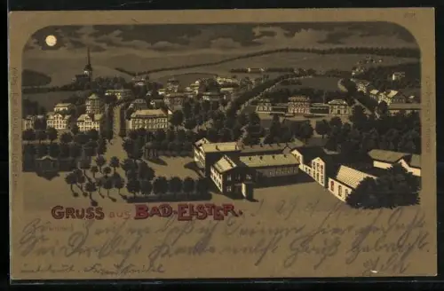 Lithographie Bad Elster, Gesamtansicht