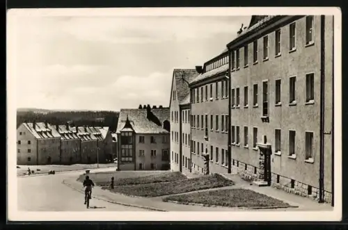 AK Johanngeorgenstadt, Blick in die Ernst Thälmann-Strasse