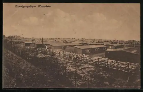 AK Mannheim, Blick über das Durchgangslager