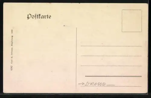 AK Burg b. M., Strassenpartie am Breiteweg mit Geschäften