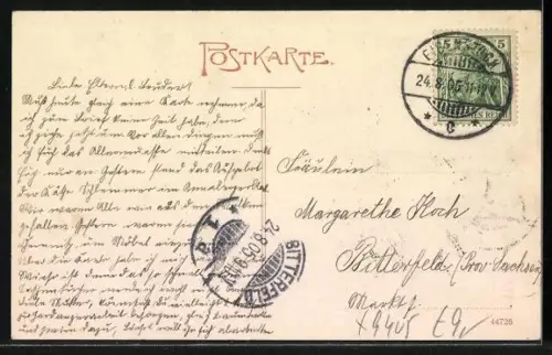 AK Eibenstock i. Erzgeb., Häuser an der Schneebergerstrasse