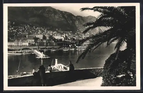 AK Monaco, L`Entrée du Port et vue sur Monte-Carlo