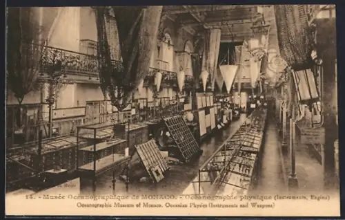 AK Monaco, Musée Océanographique, Oceanographie physique, Instruments et Engins