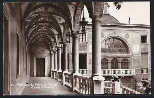 AK Monaco, Le Palais du Prince, Galerie d`Hercule