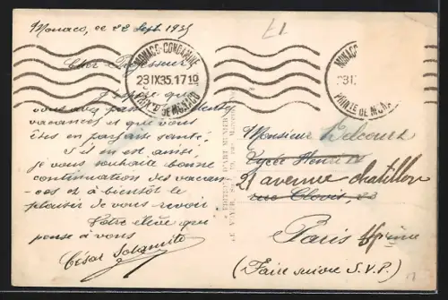 AK Monaco, Condamine, Vue sur la Condamine