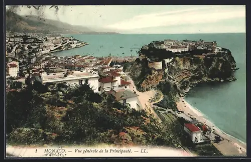 AK Monaco, Vue generale de la Principauté