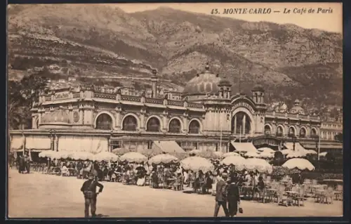 AK Monte-Carlo, Le Café de Paris, Panorama