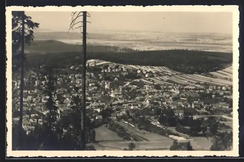 AK Friedrichroda, Blick auf Stadt und Umgebung