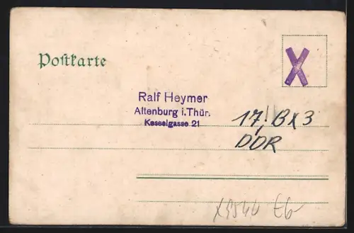 Lithographie Zwickau, Paradiesbrücke