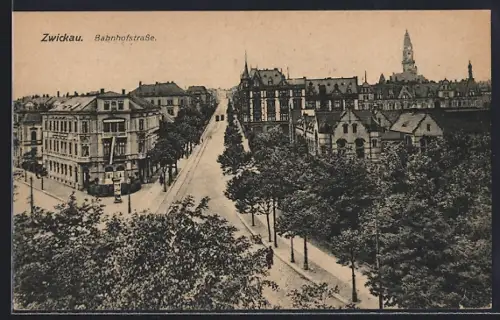 AK Zwickau, Bahnhofstrasse