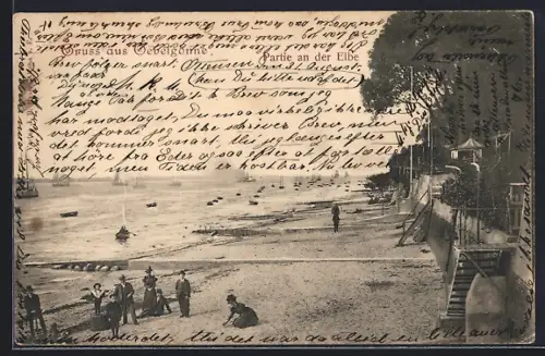 AK Glückstadt, Partie an der Elbe