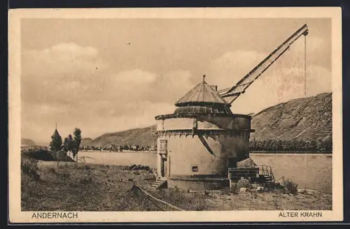 AK Andernach, Alter Krahnen am Rheinufer