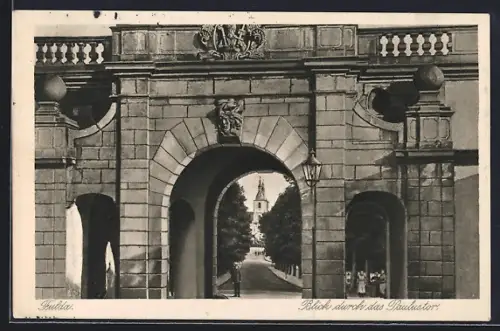 AK Fulda, Blick durch das Paulustor