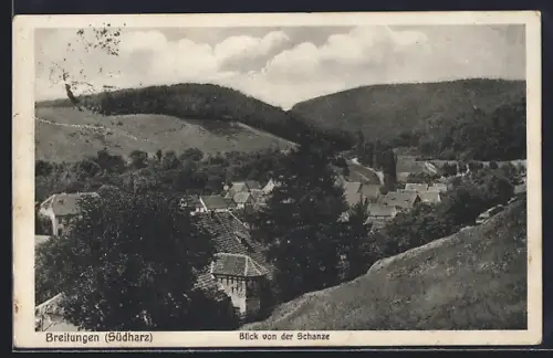 AK Breitungen /Südharz, Blick von der Schanze