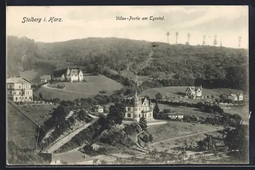AK Stolberg i. Harz, Villen-Partie am Tyratal