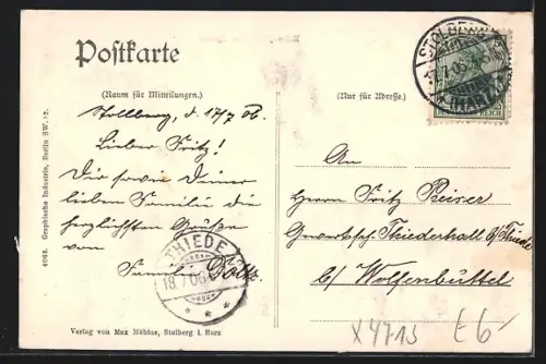 AK Stolberg i. Harz, Villen-Partie am Tyratal