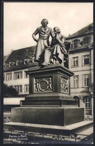 AK Hanau a. Main, Grimm-Denkmal