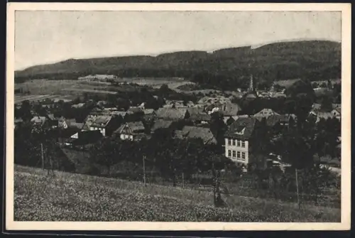 AK Neustadt /Südharz, Ortsansicht vom Berghang aus