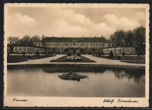 Relief-AK Hannover, Schloss Herrenhausen