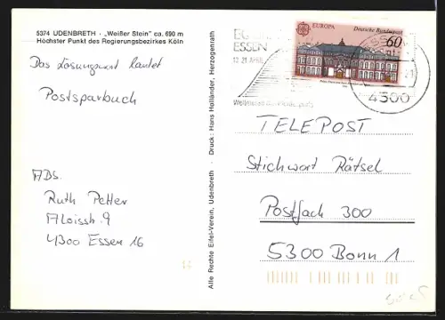 AK Udenbreth /Eifel, Schullandheim, Jugendheim, Aussichtsturm, Spielplatz