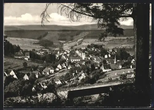 AK Fredeburg /Hochsauerland, Ortsansicht vom Berghang aus