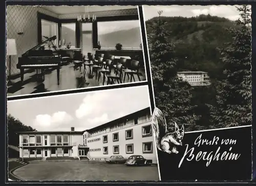 AK Mühlenrahmede /Westf., Bergheim Mühlenrahmede, Aussen u.- Innenansicht