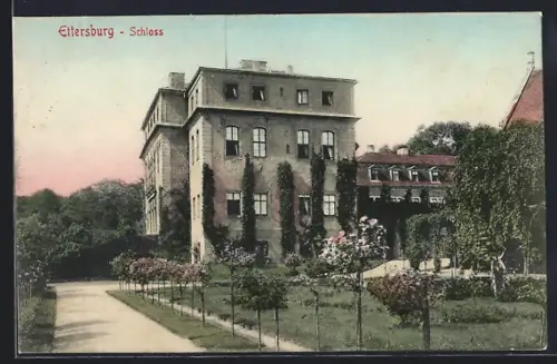 AK Ettersburg, Blick auf das Schloss mit Anlagen