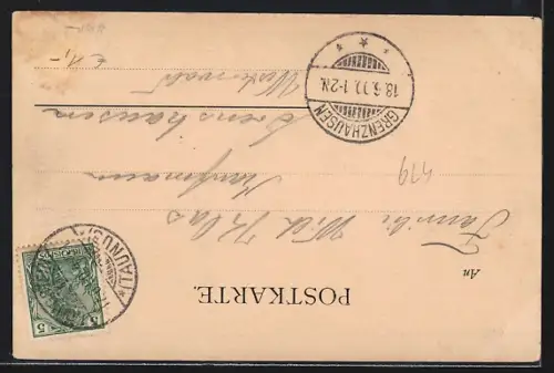 AK Bad Königstein i. T., Evang. Kirche, Ruine