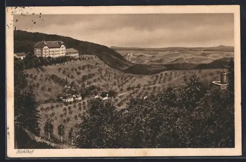 AK Kohlhof /Heidelberg, Kurhotel, Landschaftspanorama