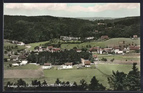 AK Gras-Ellenbach /Odw., Kneipp- und, Ortsansicht