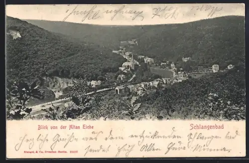 AK Schlangenbad, Blick von der Alten Eiche