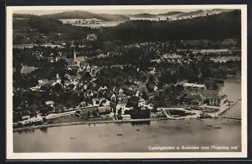 AK Ludwigshafen a. Bodensee, Ansicht vom Flugzeug aus