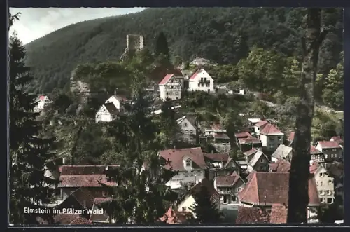 AK Elmstein im Pfälzer Wald, Burg, Ortsansicht