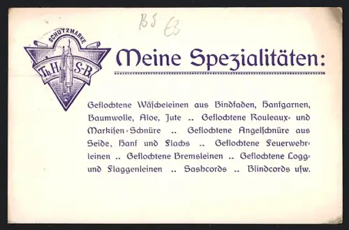 AK Braunschweig, Theodor Halle Sohn, Flechtwerk
