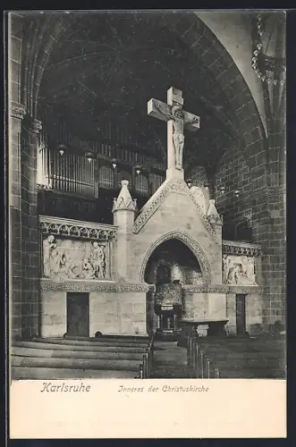 AK Karlsruhe, Inneres der Christuskirche