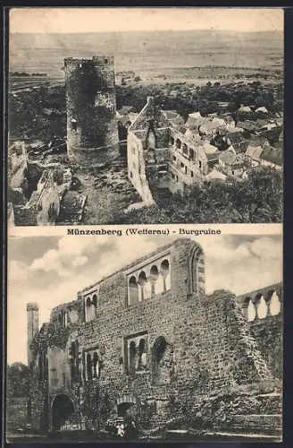 AK Münzenberg /Wetterau, Burgruine