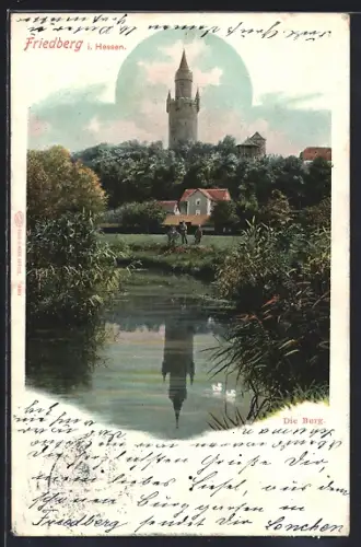 AK Friedberg i. Hessen, Burg, Teich
