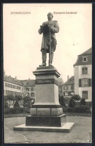 AK Saarbrücken, Bismarck-Denkmal