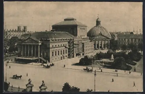 AK Berlin, Kgl. Opernhaus, Hedwigskirche