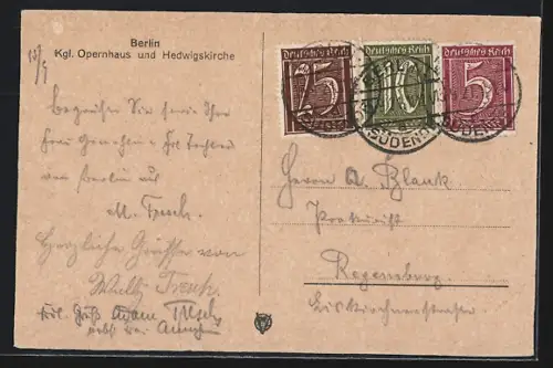 AK Berlin, Kgl. Opernhaus, Hedwigskirche