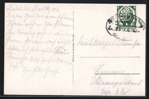 AK Bad Salzig, Blick auf die feindlichen Brüder