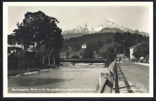 AK Berchtesgaden, Partie an der Königssee Ache