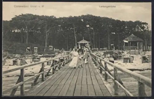 AK Graal i. M., Landungsbrücke